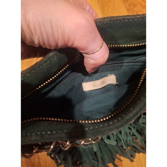 ECOTE Urban Outfitters Fringe teal crossbody bag. - Picture 6 of 6